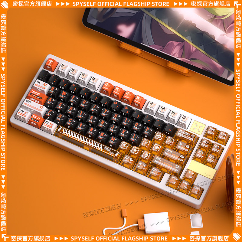 密探地平线原厂PC双拼侧刻透光键帽热升华UV工艺适配60 68 75 100 - 图3