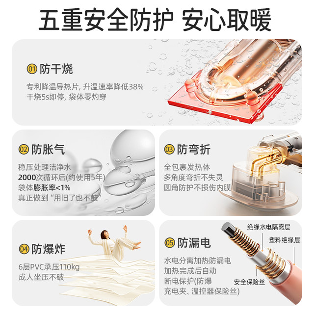 Bear's extra large rechargeable hand warmer is removable and washable