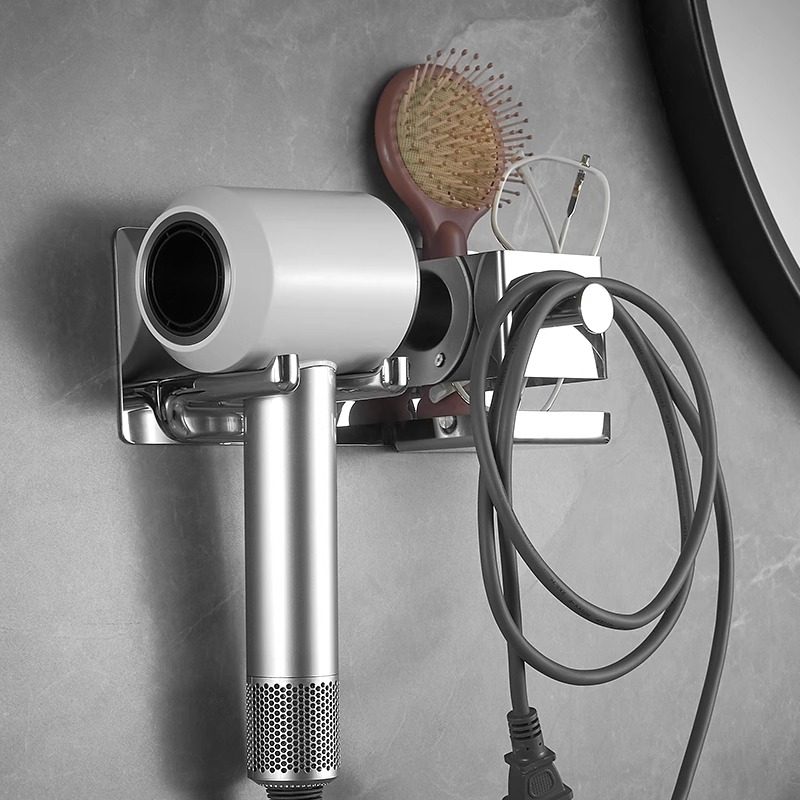 酒店轻奢高档吹风机置物架免打孔壁挂电吹风挂架洗手间风筒收纳架,淘宝优惠券,粉丝福利购,淘宝优惠卷