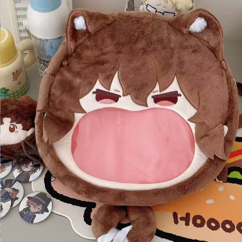 文豪野犬痛包太宰治中原中也芥川龙之介周边毛绒单双肩包动漫背包,淘宝优惠券,粉丝福利购,淘宝优惠卷