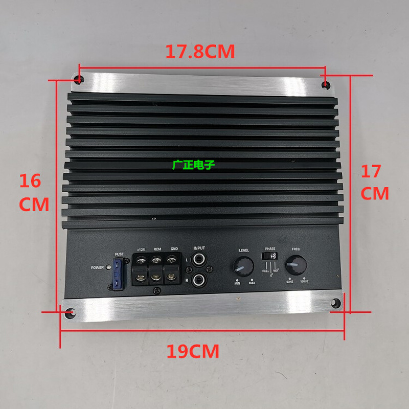 销12V大功率低音炮功放板200W汽车音响功放板可调全频纯低频推厂