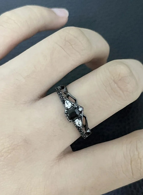 游戏恋与深空乙女秦彻戒指100级情侣对戒夜色弥漫二次元饰品指环