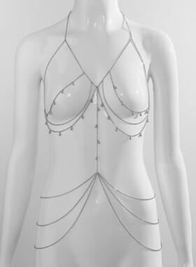 流苏身体链胸链全身性感情趣饰品项链锁骨链链子后背身体装饰链女