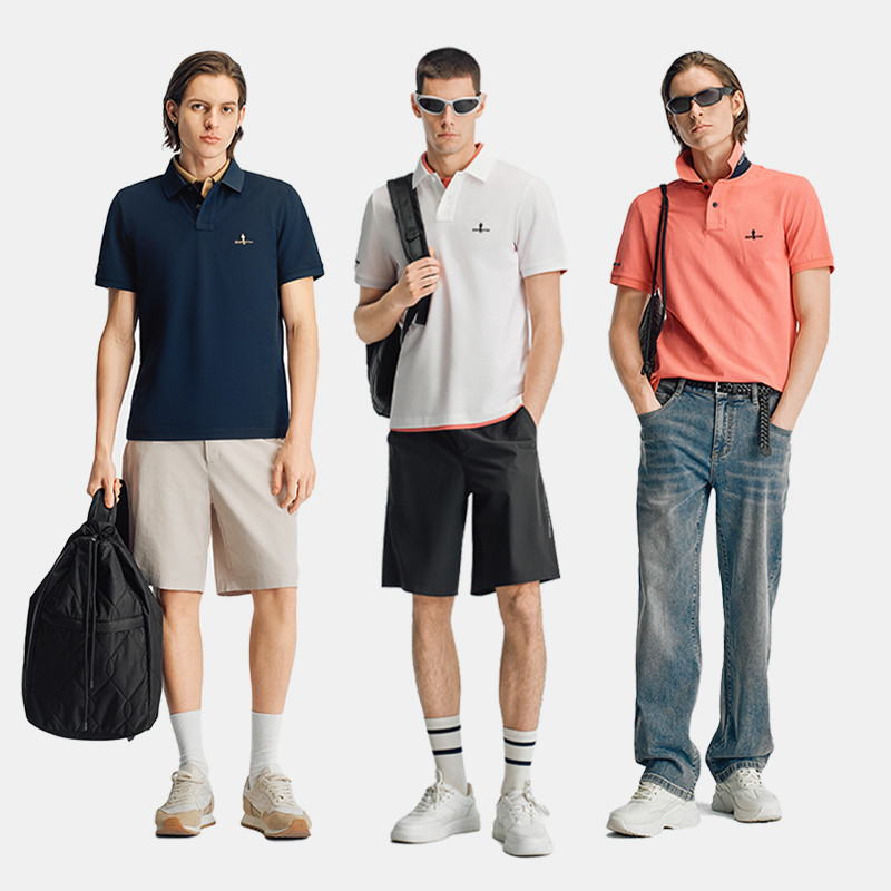 【亲肤棉感舒弹】比音勒芬春夏男短袖polo衫休闲翻领T恤,淘宝优惠券,粉丝福利购,淘宝优惠卷