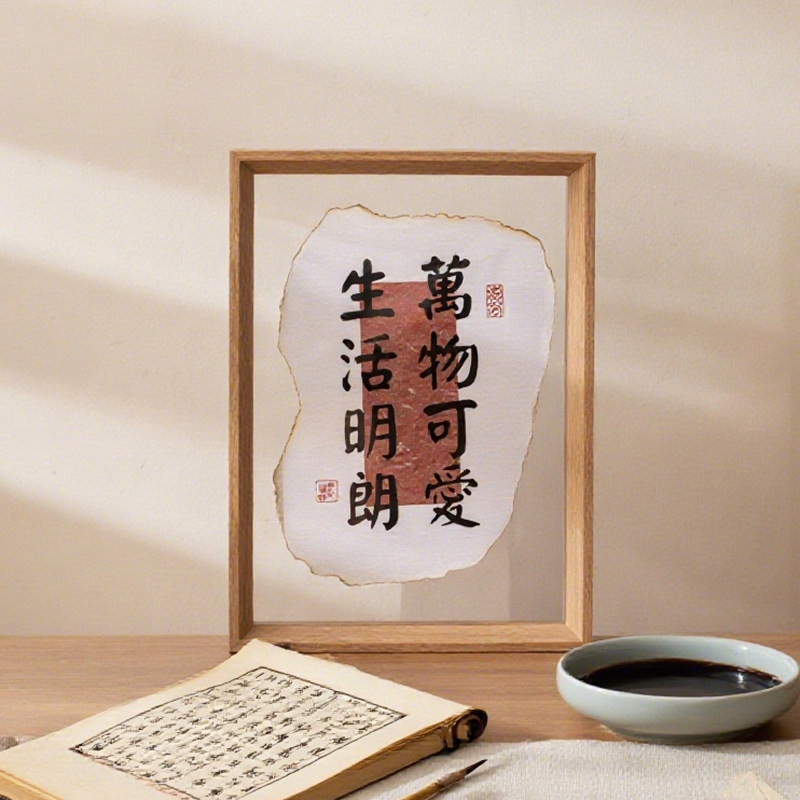 相框空框A3a4摆台字画书法画框6寸透明斜木装裱外框架挂墙定制diy,淘宝优惠券,粉丝福利购,淘宝优惠卷