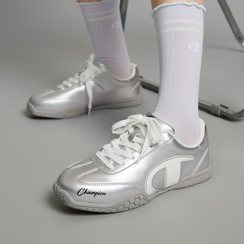 Champion冠军男女童26春新款潮流复古德训薄底红色新年赛车运动鞋