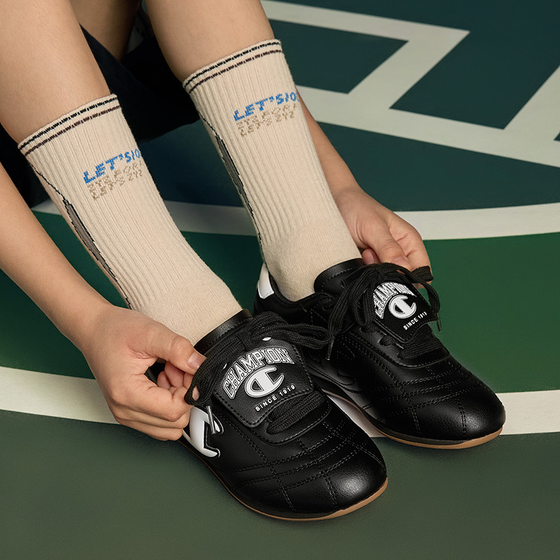 Champion冠军男女童鞋25冬季新款新年跆拳道足球德训鞋红色板鞋,淘宝优惠券,粉丝福利购,淘宝优惠卷