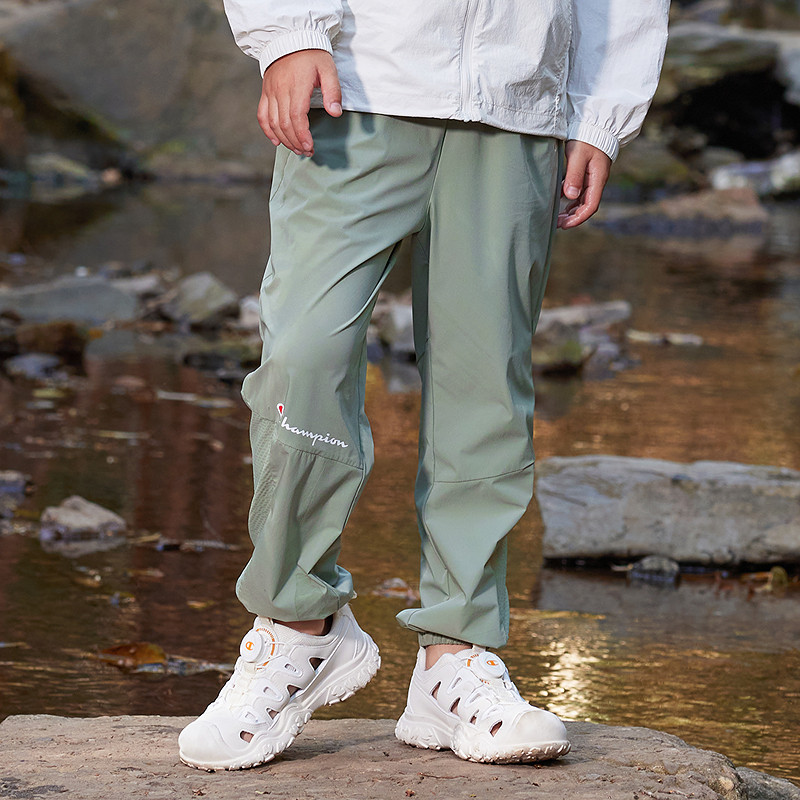 【凉感防晒UPF50+】Champion冠军男女童25秋季户外弹力防蚊长裤子,淘宝优惠券,粉丝福利购,淘宝优惠卷