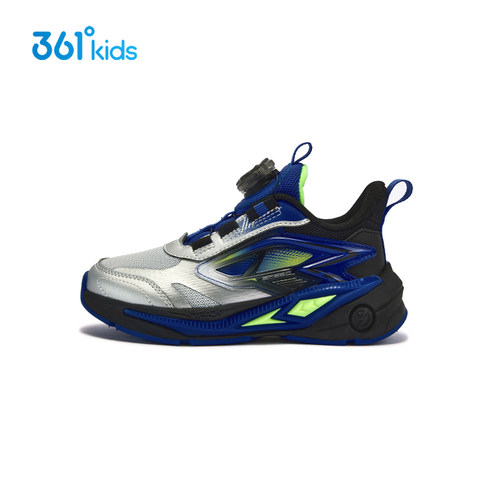 【商场同款】361童鞋男童鞋2025年秋新款儿童旋钮扣网面运动跑鞋 - 图0