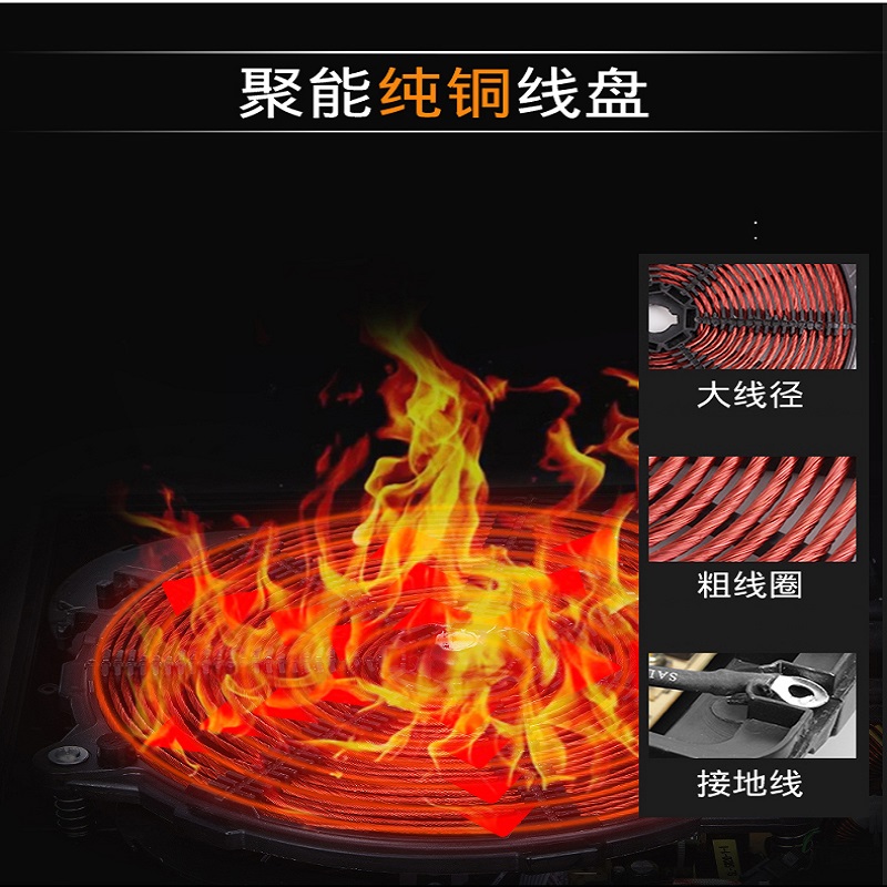 灶夫人家用商用电磁炉3500W大功率猛火炉炒菜爆炒凹面平面电磁灶 - 图0