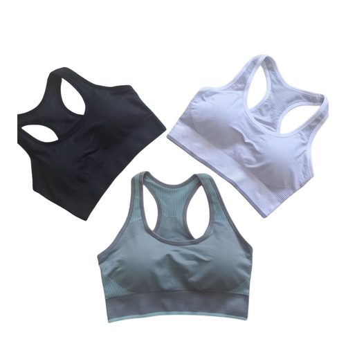 外贸速干运动内衣女高强度防震防下垂运动文胸跑步瑜伽健身背心式 - 图3