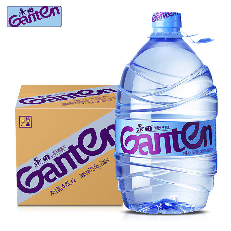 景田天然泉水4.6L*4大桶装整箱冲奶泡茶用水非矿泉水纯净水饮用水,淘宝优惠券,粉丝福利购,淘宝优惠卷