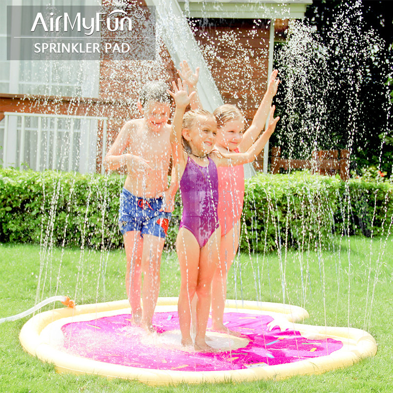 草坪洒水垫夏季儿童喷水垫沙滩小孩玩水戏水玩具户外趣味充气水池,淘宝优惠券,粉丝福利购,淘宝优惠卷