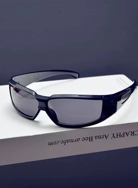 未来战士银光反光方形墨镜