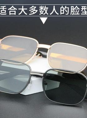 新款墨镜男款高级感金属全框