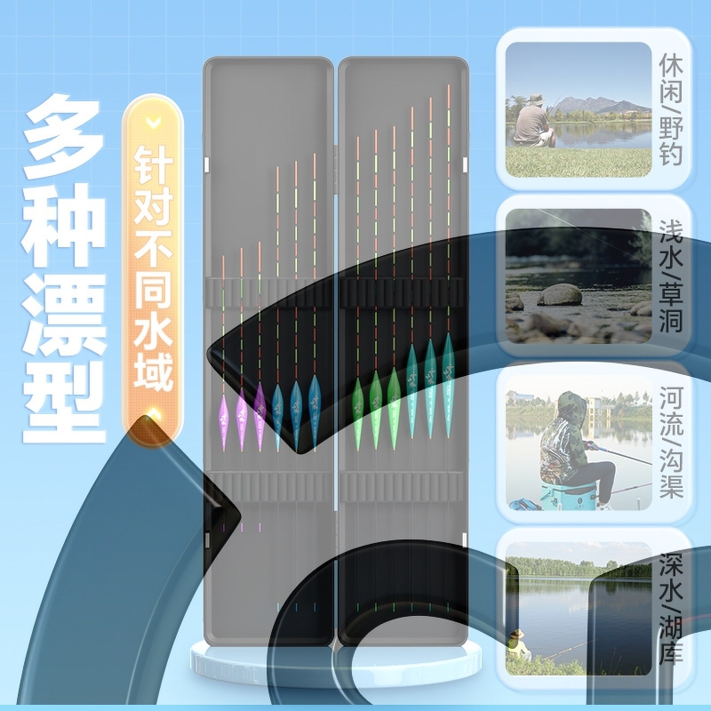 冬季轻口鲫鱼浮漂纳米加粗尾醒目近视鲤鱼底浅水钓鱼标漂渔具套装,淘宝优惠券,粉丝福利购,淘宝优惠卷