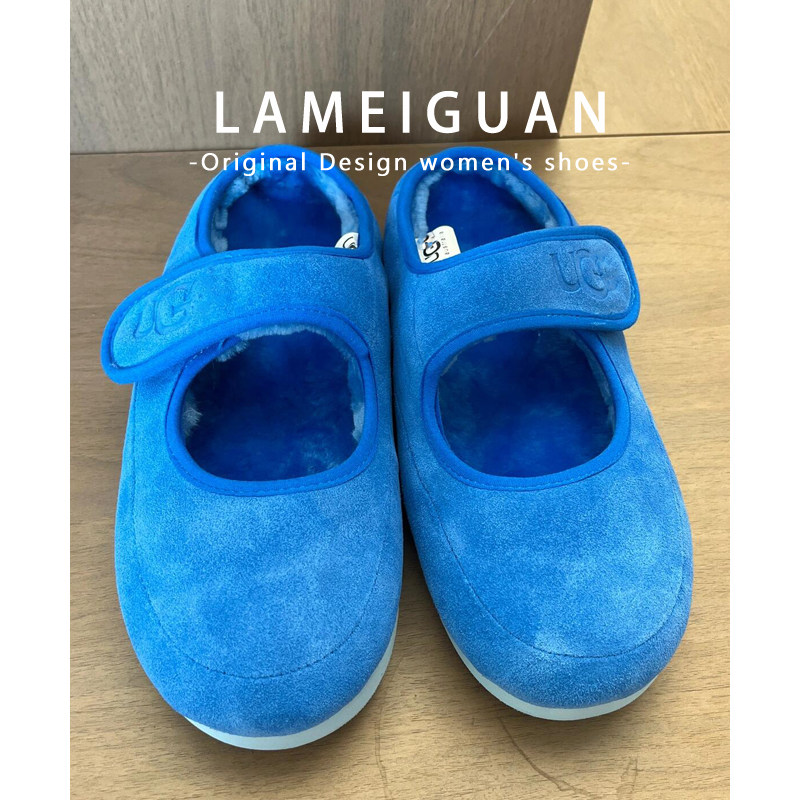 棕色真皮羊羔毛毛豆豆棉鞋女外穿2025冬季新款加绒平底玛丽珍单鞋,淘宝优惠券,粉丝福利购,淘宝优惠卷