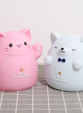猫咪小狗存钱罐耐摔只进不出可存可取儿童储蓄罐防摔大号可爱创意