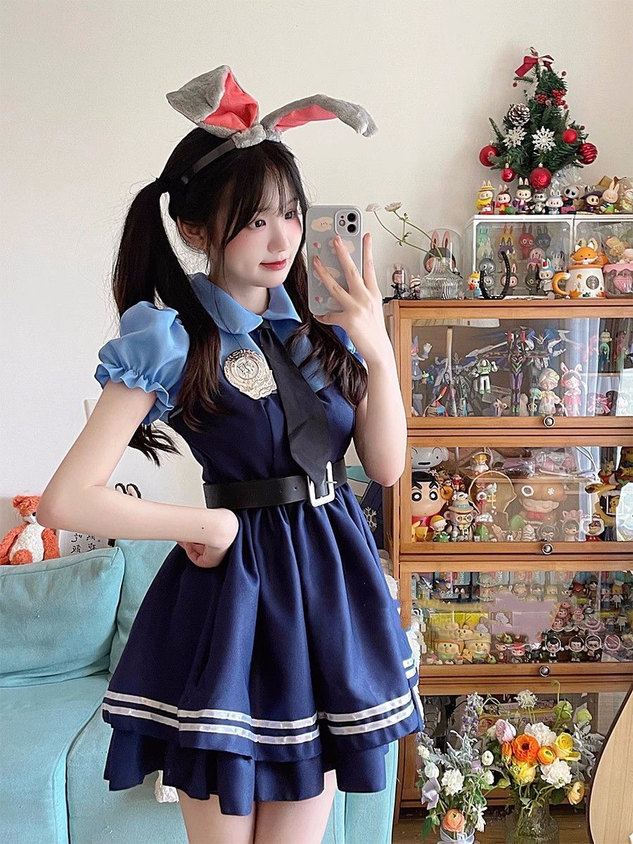 兔子警官衣服全套疯狂动物城judy朱迪cosplay漫展动漫演出服装女 - 图3