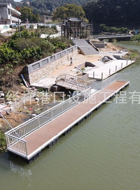 海用T6061浮箱铝合金码头游艇俱乐部大船艇泊位避风港码头户外