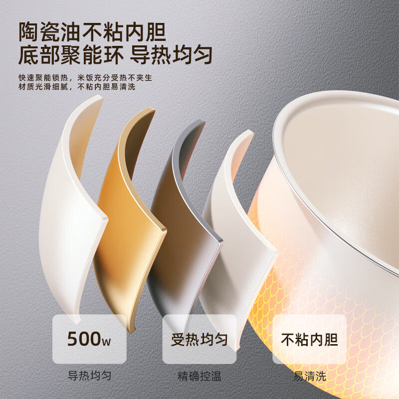 迈卡罗电饭煲电饭锅2L 迷你小1-3人煮饭煮粥锅辅食BB锅智能预约,淘宝优惠券,粉丝福利购,淘宝优惠卷