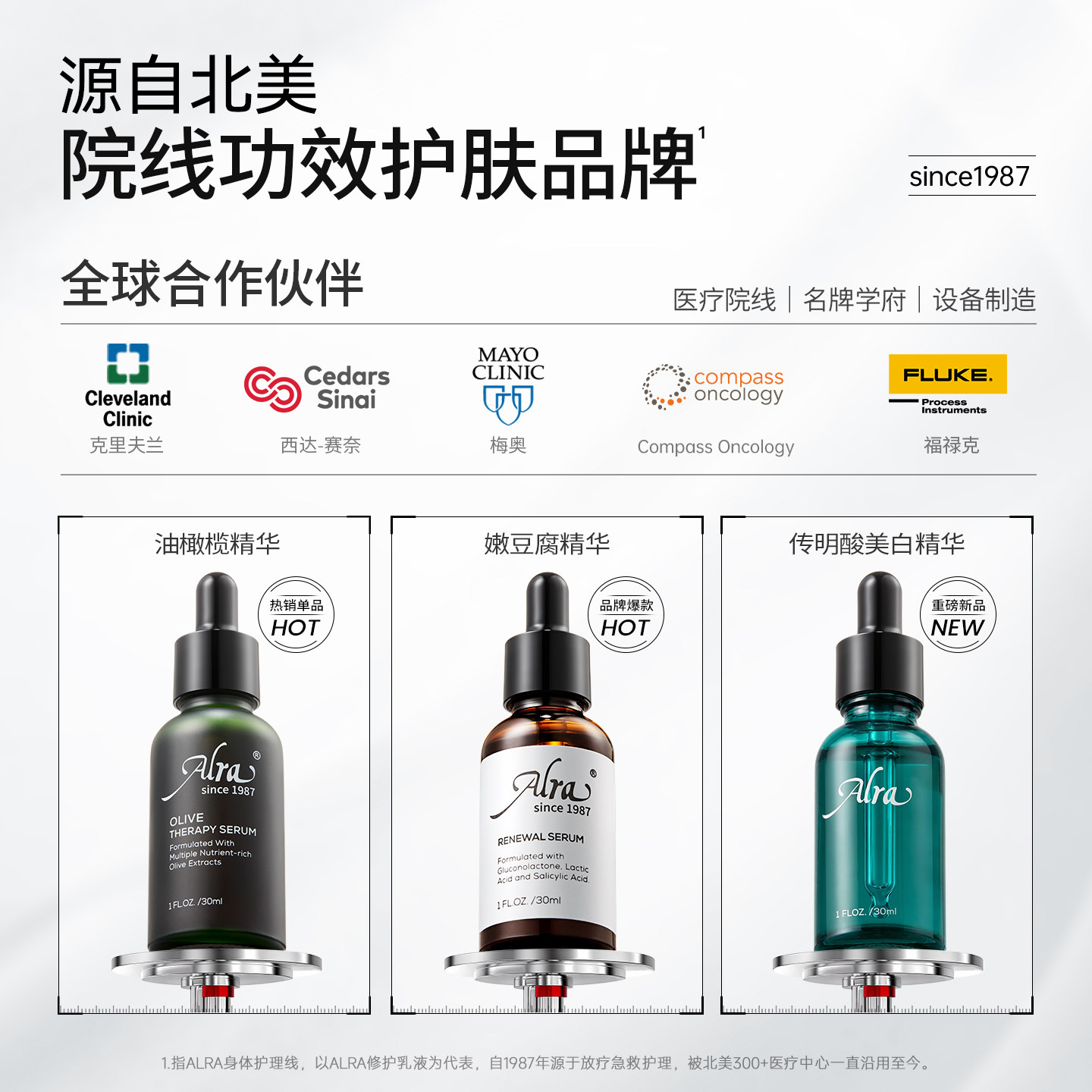 ALRA氨甲环酸精华液传明酸色修保湿烟酰胺均匀肤色淡色沉去黄提亮