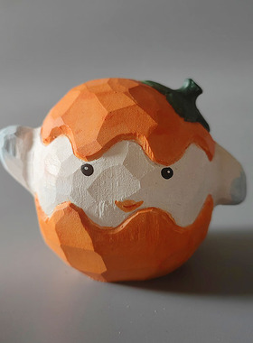 木质摆件卡通风格客厅纯手工摆件