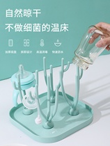 Baby Bottle Drain Rack Air Drying Rack External Belt Convenient Multifunction Water Cup Drying Rack Thickened Feeding Bottle Cool Rack Shelf