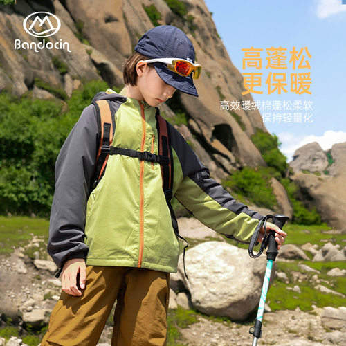 【3M新雪丽棉】半度闲女童棉服秋冬洋气新款儿童冬季加厚连帽外套 - 图0