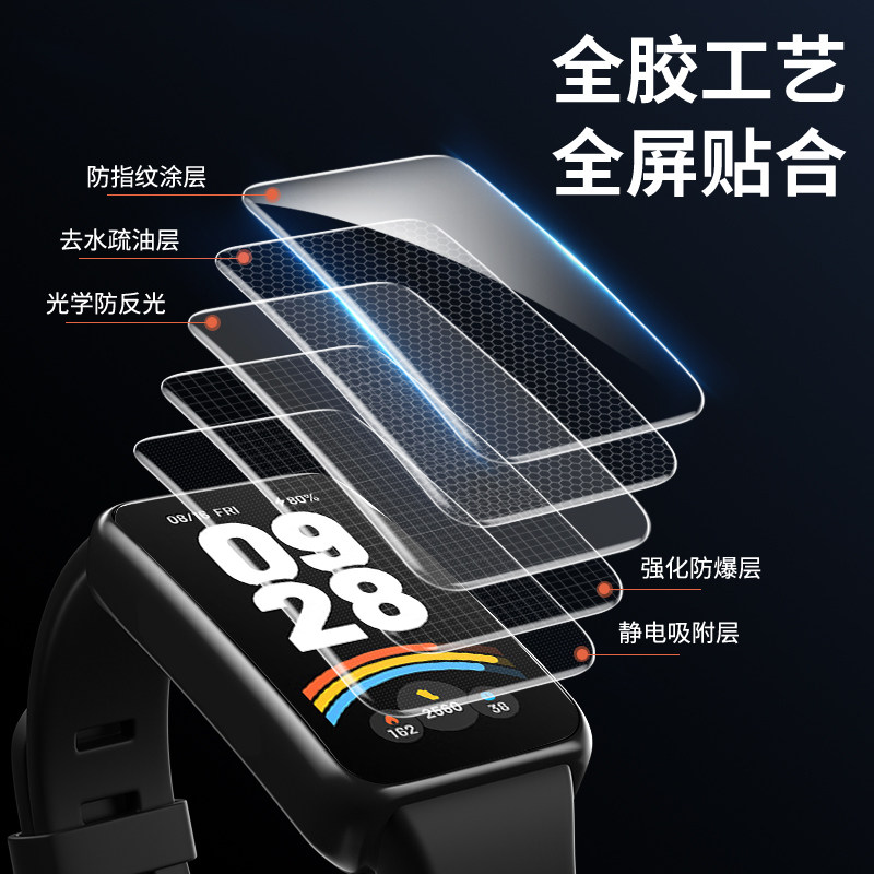 适用红米手环3保护膜小米redmi手环2智能运动手环水凝膜全屏幕覆盖全包红米2高清防指纹钢化膜防摔手表贴软膜,淘宝优惠券,粉丝福利购,淘宝优惠卷