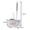 Toilet brush, household no-dead-corner wall-mounted toilet brush, toilet cleaning shelf, bathroom silicone toilet brush set