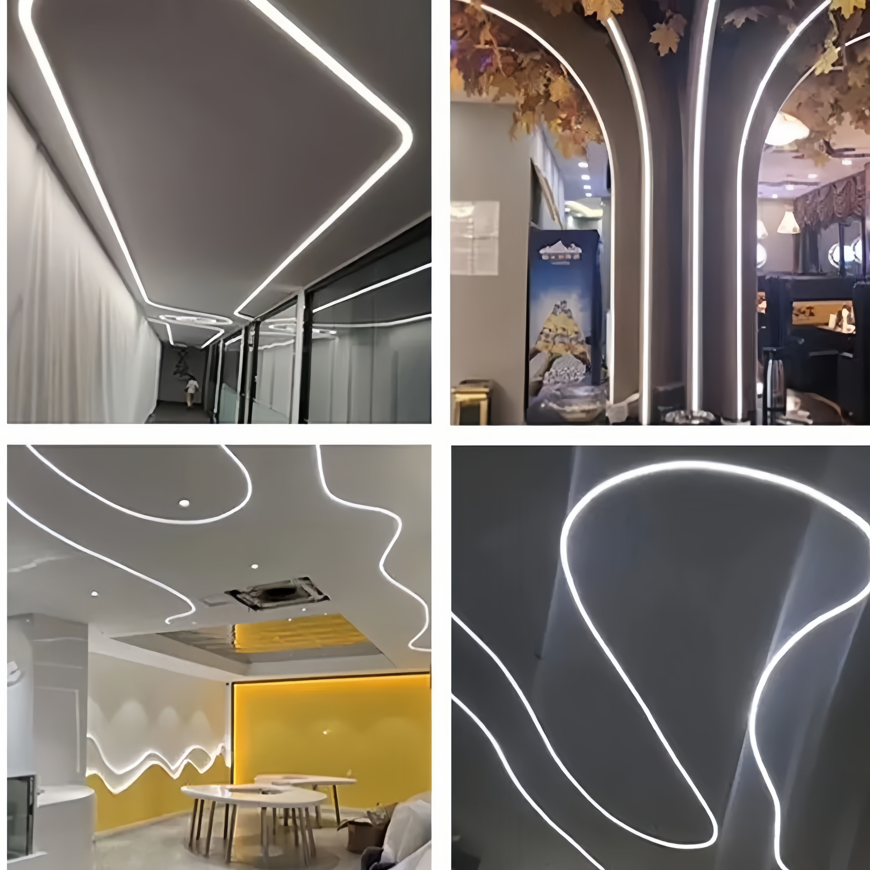 弧形铝槽线条灯可弯曲线型灯任意折弯龙骨灯槽u型铝型材灯带,淘宝优惠券,粉丝福利购,淘宝优惠卷