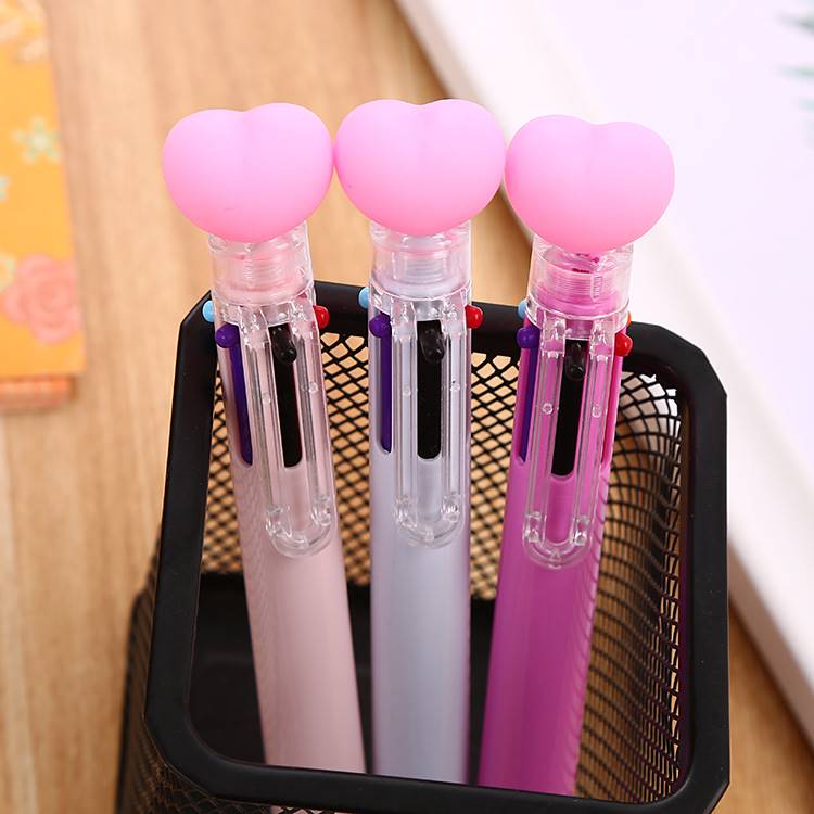 *6 color Multi Function Pen Cute Cartoon nicorn Flamingo Gir - 图0