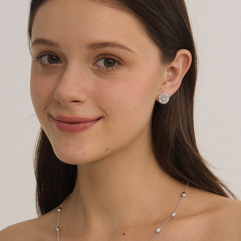 【秋冬新品】iKiCo循光小雏菊耳环花朵耳钉小众高级礼物纯银女,淘宝优惠券,粉丝福利购,淘宝优惠卷