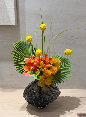 仿真蕙兰花束桌面花艺装饰摆件