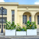 Simulated green plant flower box fence partition green decoration