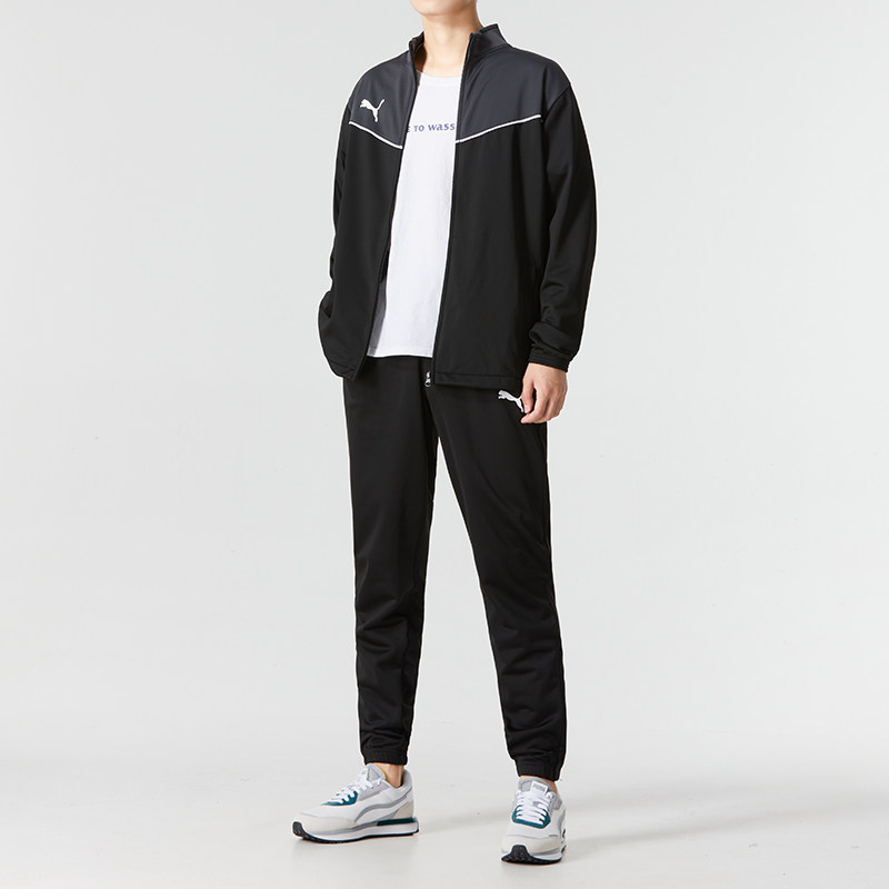 Puma彪马套装男装新款运动服两件套休闲夹克束脚长裤657534-03_虎窝淘