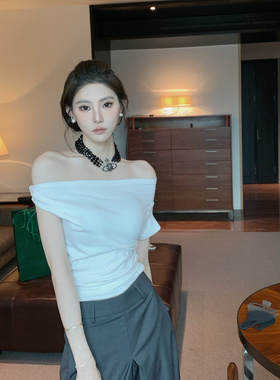 气质西大后土星珍珠项链轻奢小众2026年新款chocker水晶项圈颈链