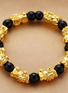 孟加拉赤金沙金男士黑红