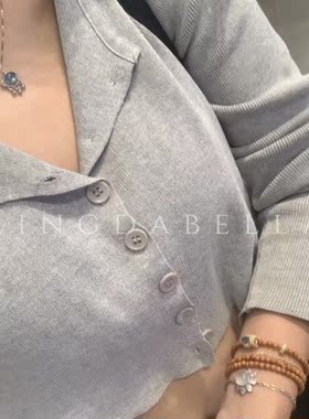 S925银白金不过敏海蓝宝玉如意平安锁送朋友闺蜜