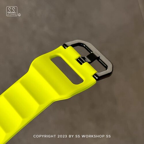 适用applewatch苹果手表表带s10男女生s9新款se高级感ultra3硅胶iwatch智能腕表s11春夏天波浪纹运动质感小众 - 图1