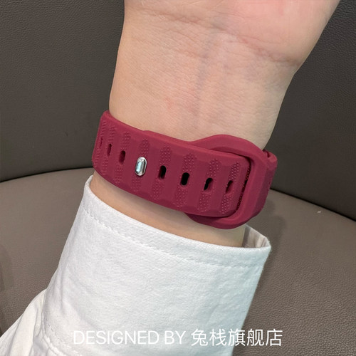 适用小米watchs3智能手表color运动版s2表带s4 41mm硅胶运动透气color2男女生watchs1pro夏天点纹s4sport腕带 - 图3