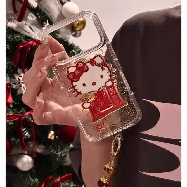 可爱金箔招财进宝KT适用iPhone17promax手机壳15新款17pro网红女款13创意全包防摔16pro超好看17保护套,淘宝优惠券,粉丝福利购,淘宝优惠卷