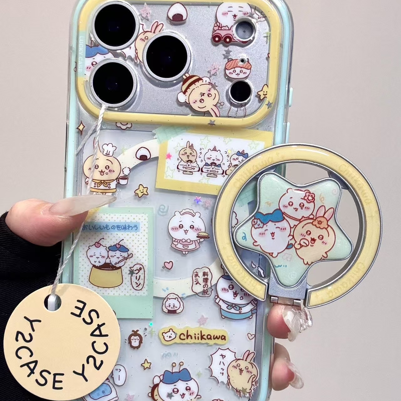 卡通可爱吉伊卡哇三小只适用iPhone17promax手机壳15新款17pro网红女款13创意全包防摔16pro超好看17保护套 - 图0