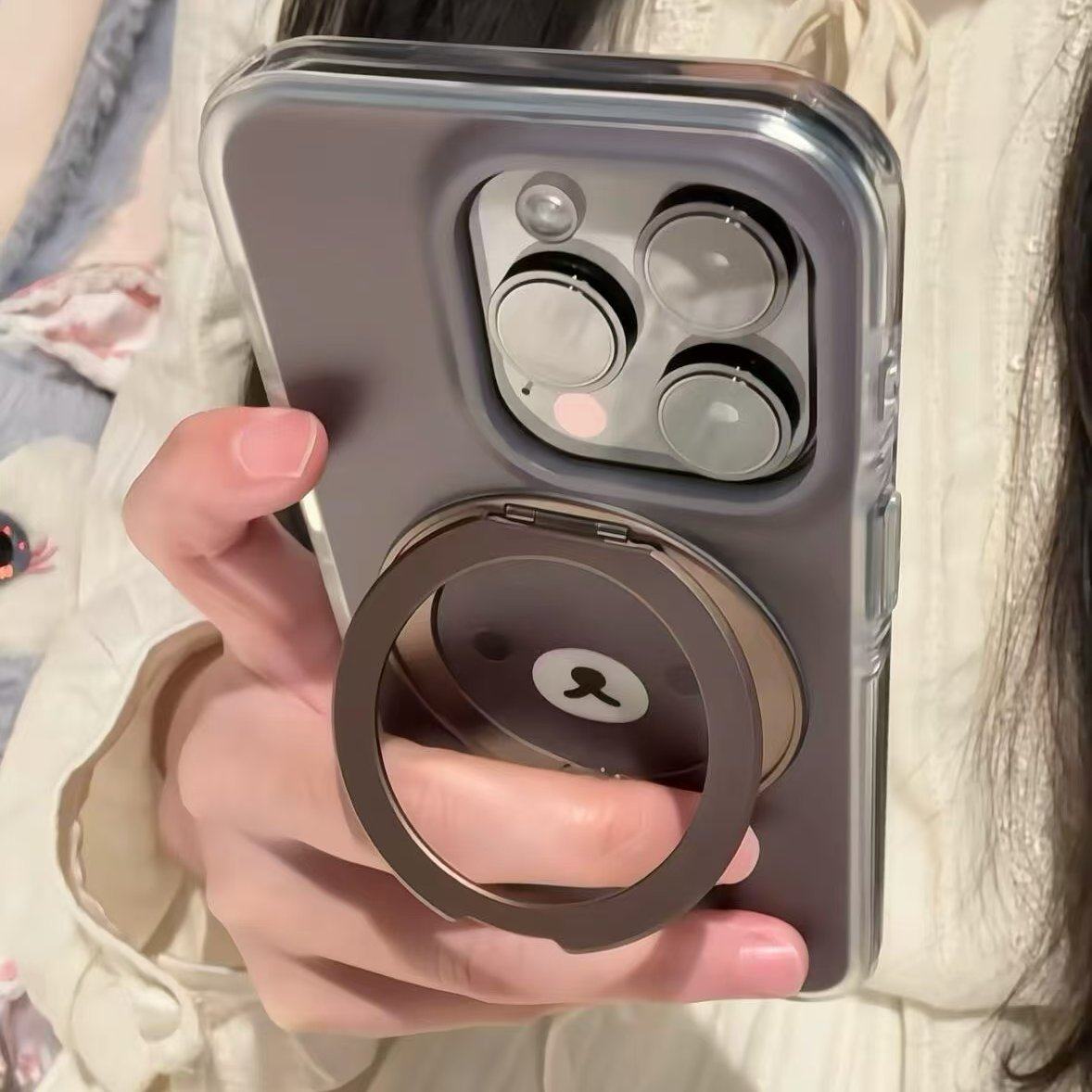 白底兔子表情英文360旋转支架适用iPhone17promax手机壳15新款17pro网红女款13防摔16pro超好看17保护套,淘宝优惠券,粉丝福利购,淘宝优惠卷