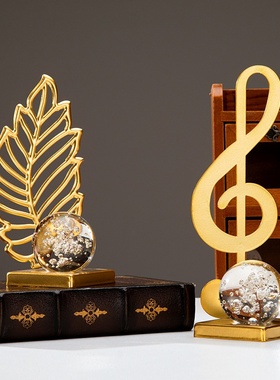 跨境轻奢风铁艺水晶球摆件创意家居客厅酒柜办公室装饰金属