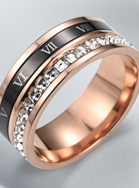 钛钢戒指女欧美高级感小众高级轻奢女款电镀不锈钢饰品手饰批发