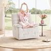 LAZBOY Le Zhibao single sofa massage electric function cream style sofa chenille cloth 633 meow candy