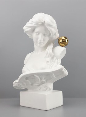 欧式树脂人物摆件样板房售t楼部卧室书房客厅餐厅桌面玄关饰品摆