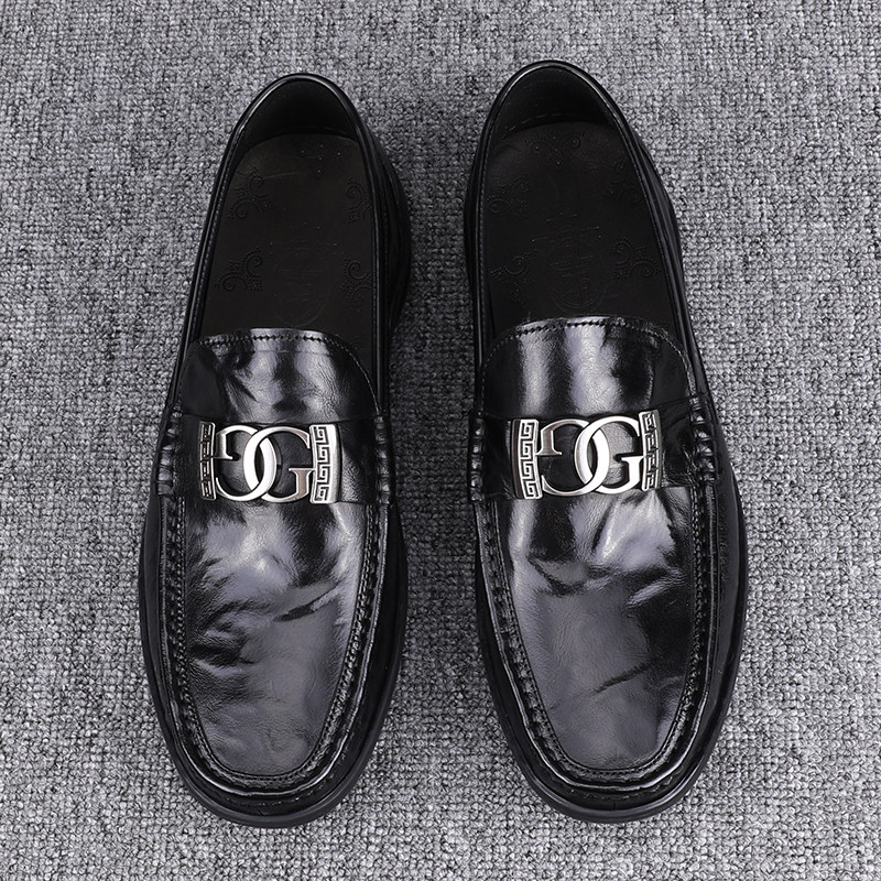 广州男鞋2024新款休闲皮鞋驾车鞋男一脚蹬豆豆鞋轻便时尚男士皮鞋,淘宝优惠券,粉丝福利购,淘宝优惠卷